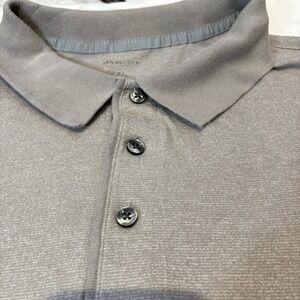 Van Husen Shirt Big & Tall Brown With Fine Grey Lines Golf Sport Casual. 50W7679